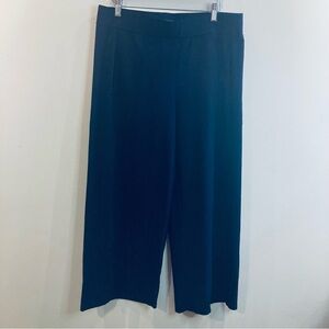 EILEEN FISHER SZ PL Wide Leg Elastic Waist Band Pull  On Palazzo Pants Trousers